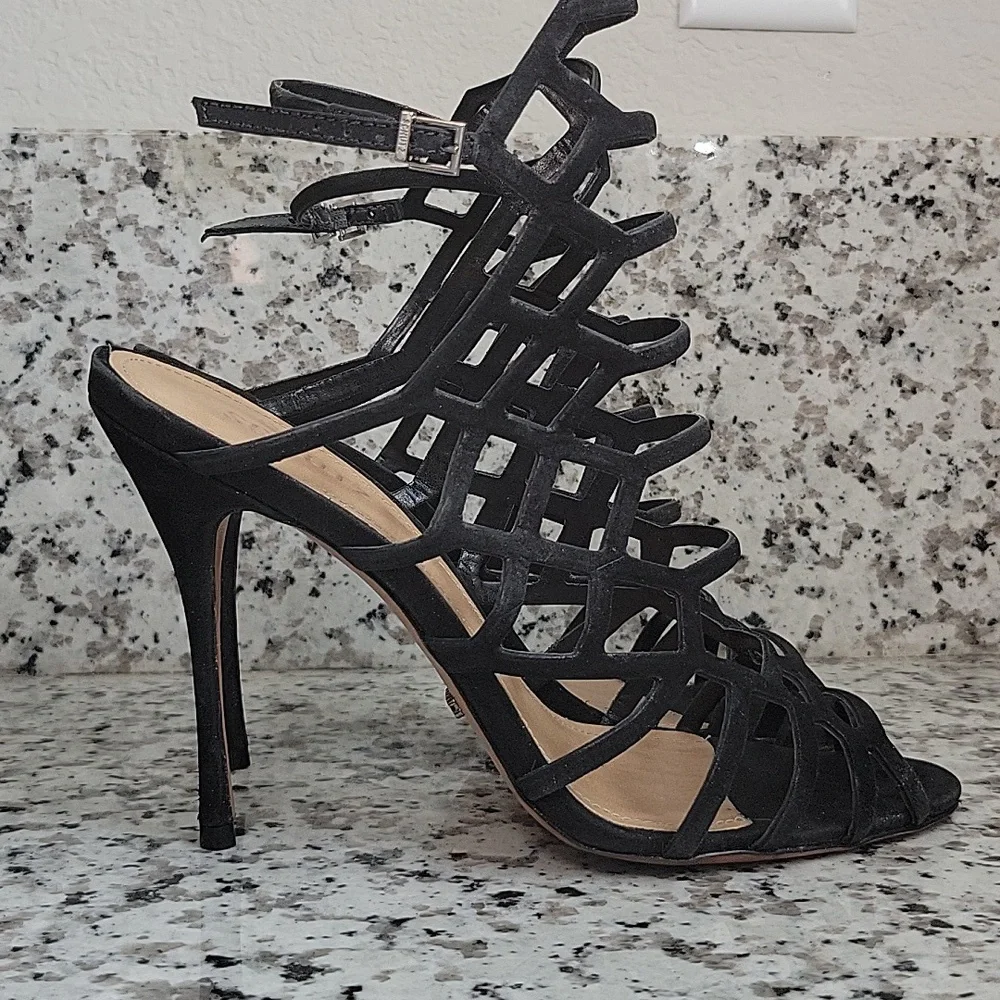 Schutz Juliana cage stilleto heels US sz 9.5 - Picture 5 of 10
